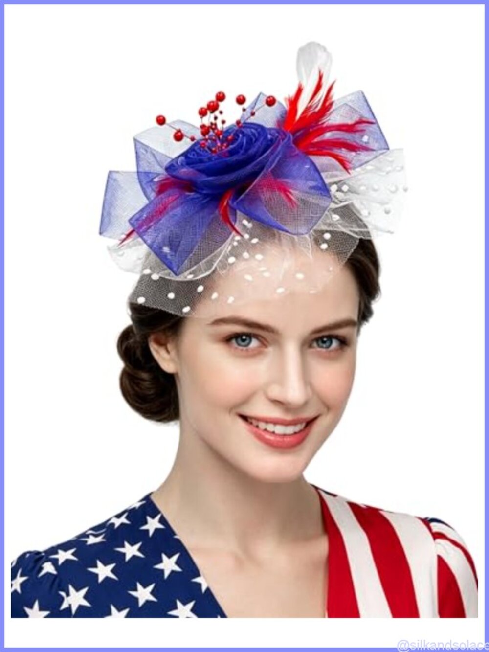 Women's Feather Fascinator Headband Tea Party Hair Accessory